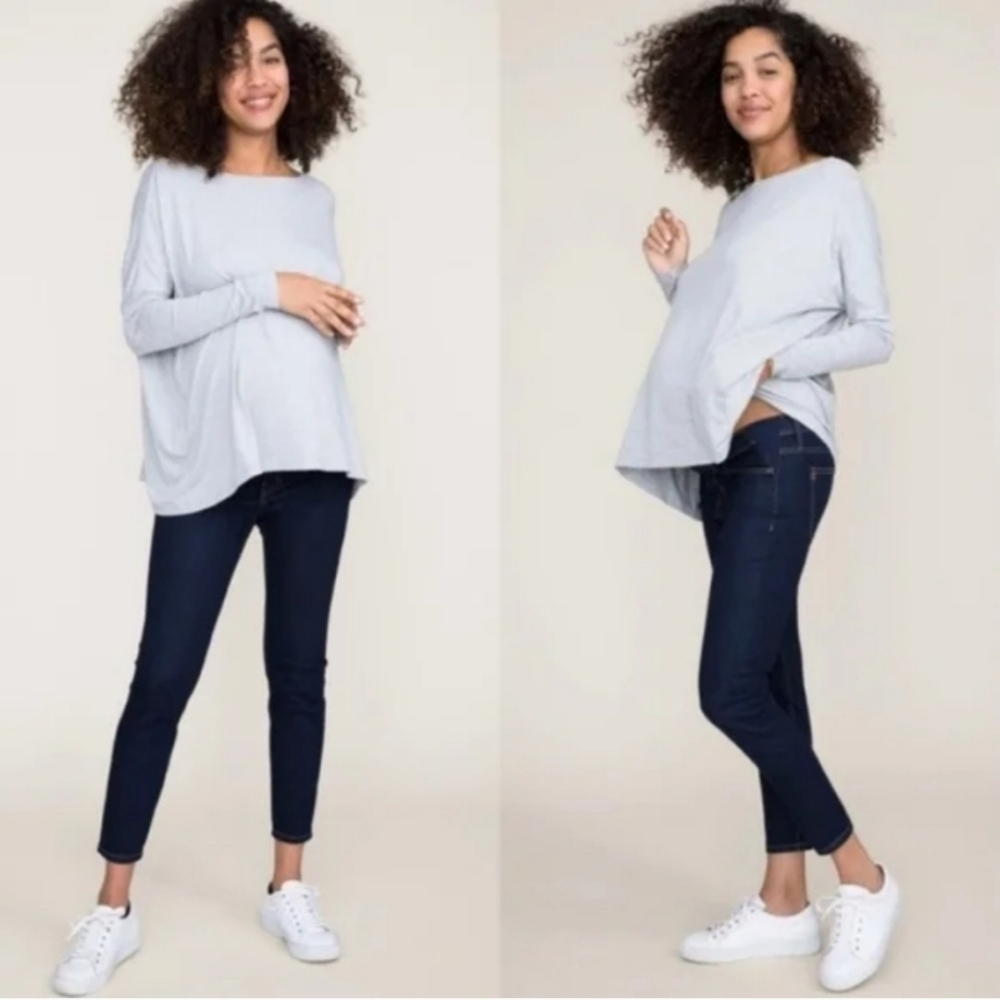 Hatch Women's Skinny Jeans - Dark Blue